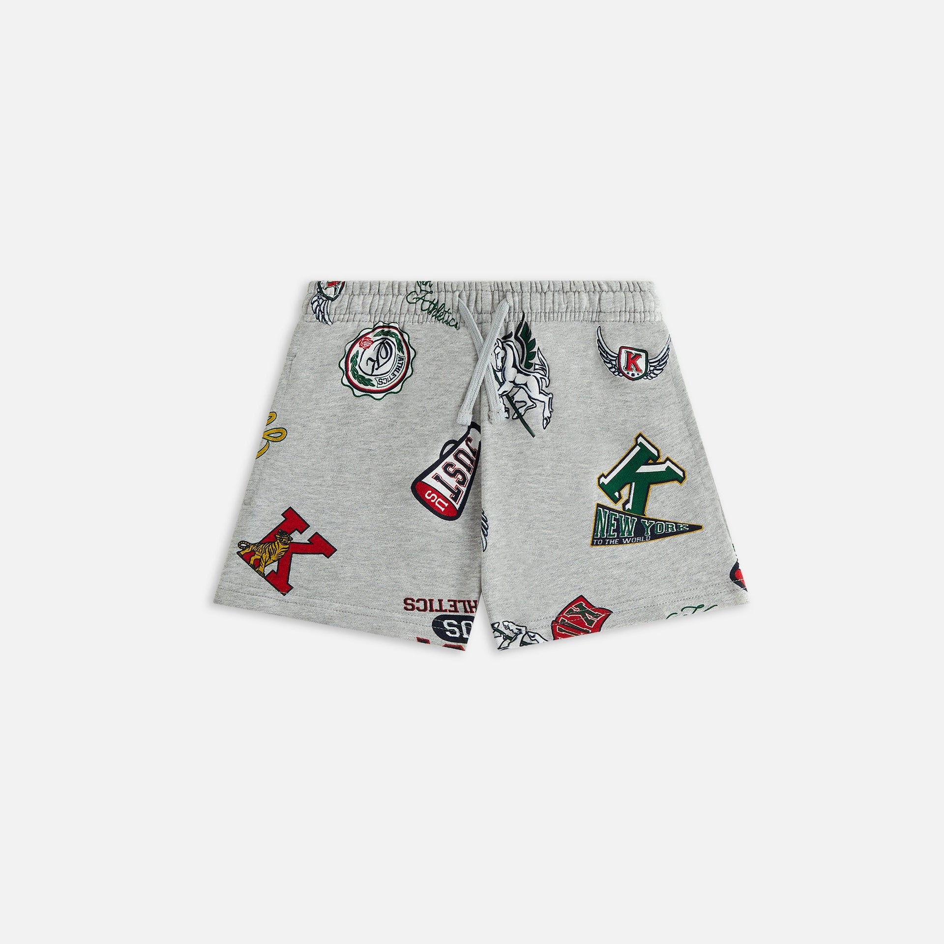 Kith Kids Printed Liam Short - Light Heather Grey