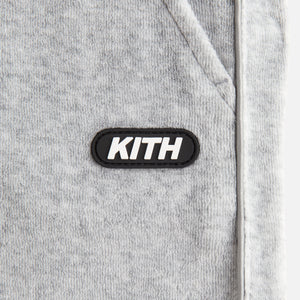 Kith Kids Velour Track Pant - Heather Grey