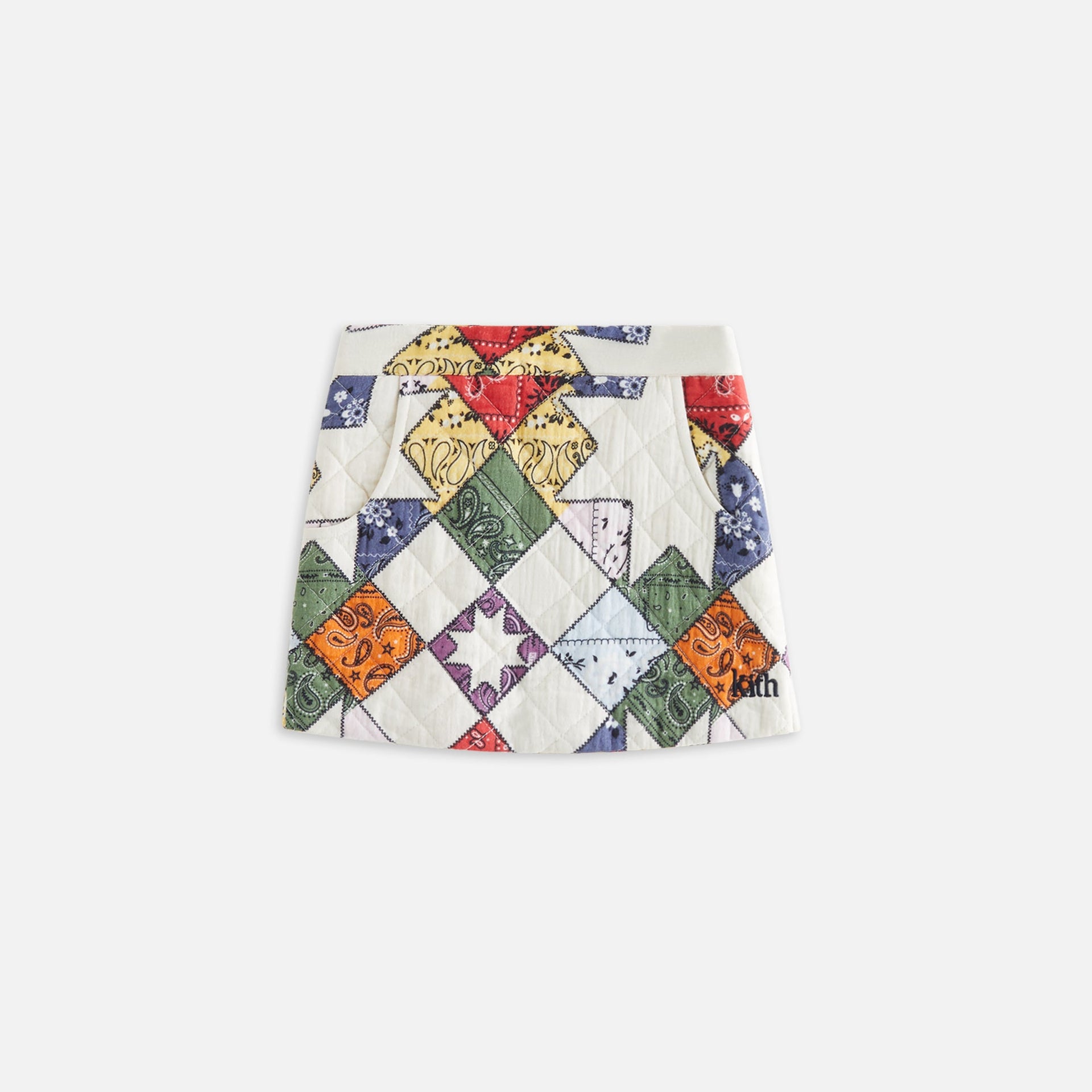 Kith Kids Quilted Patchwork Skirt - Sandrift