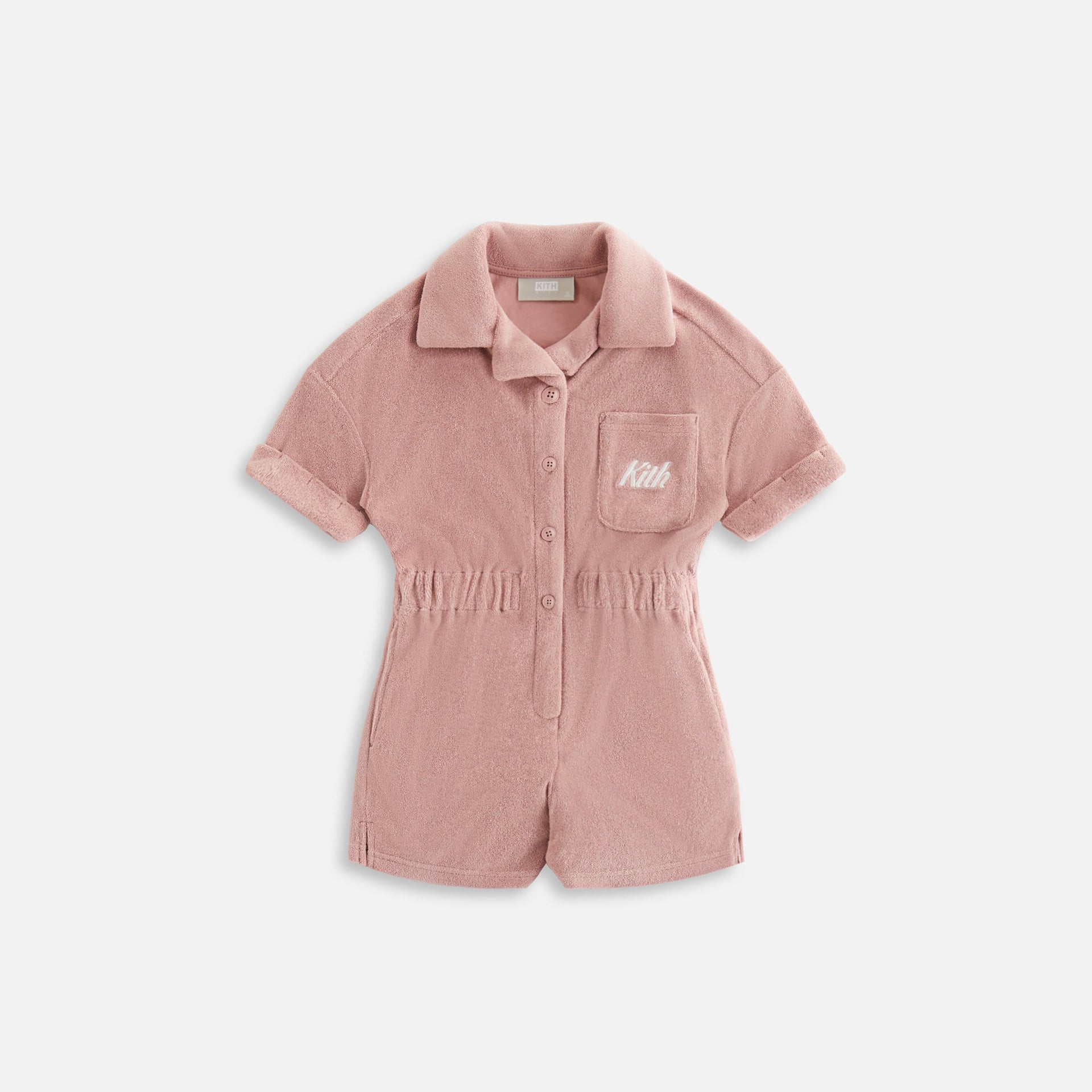 Kith Kids Terry Romper - Dusty Quartz