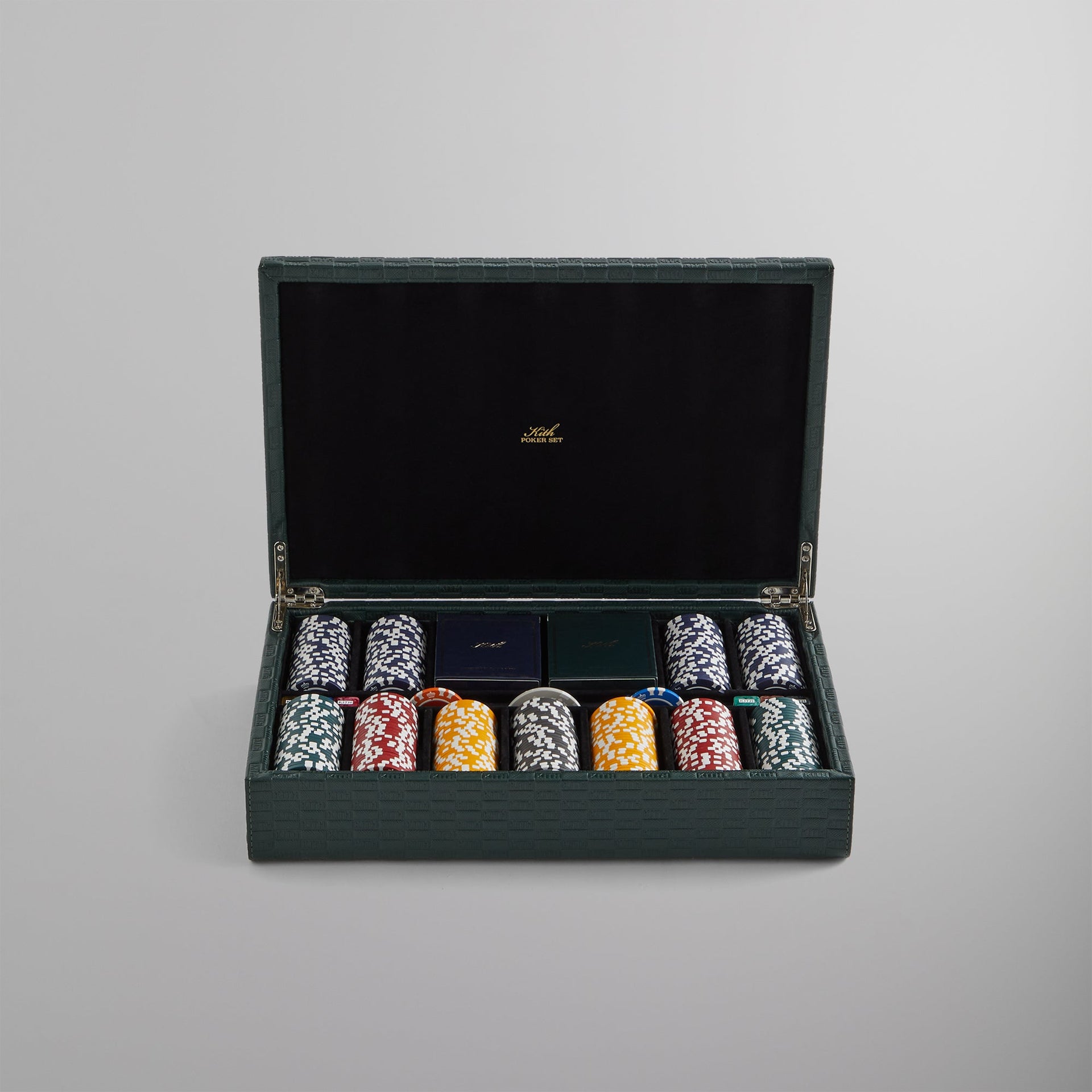 Kith Monogram Poker Set in Saffiano Leather - Stadium