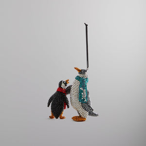 Kithmas Penguin with Swarovski® Crystals - Jet Hematite / Crystal Silver Shade