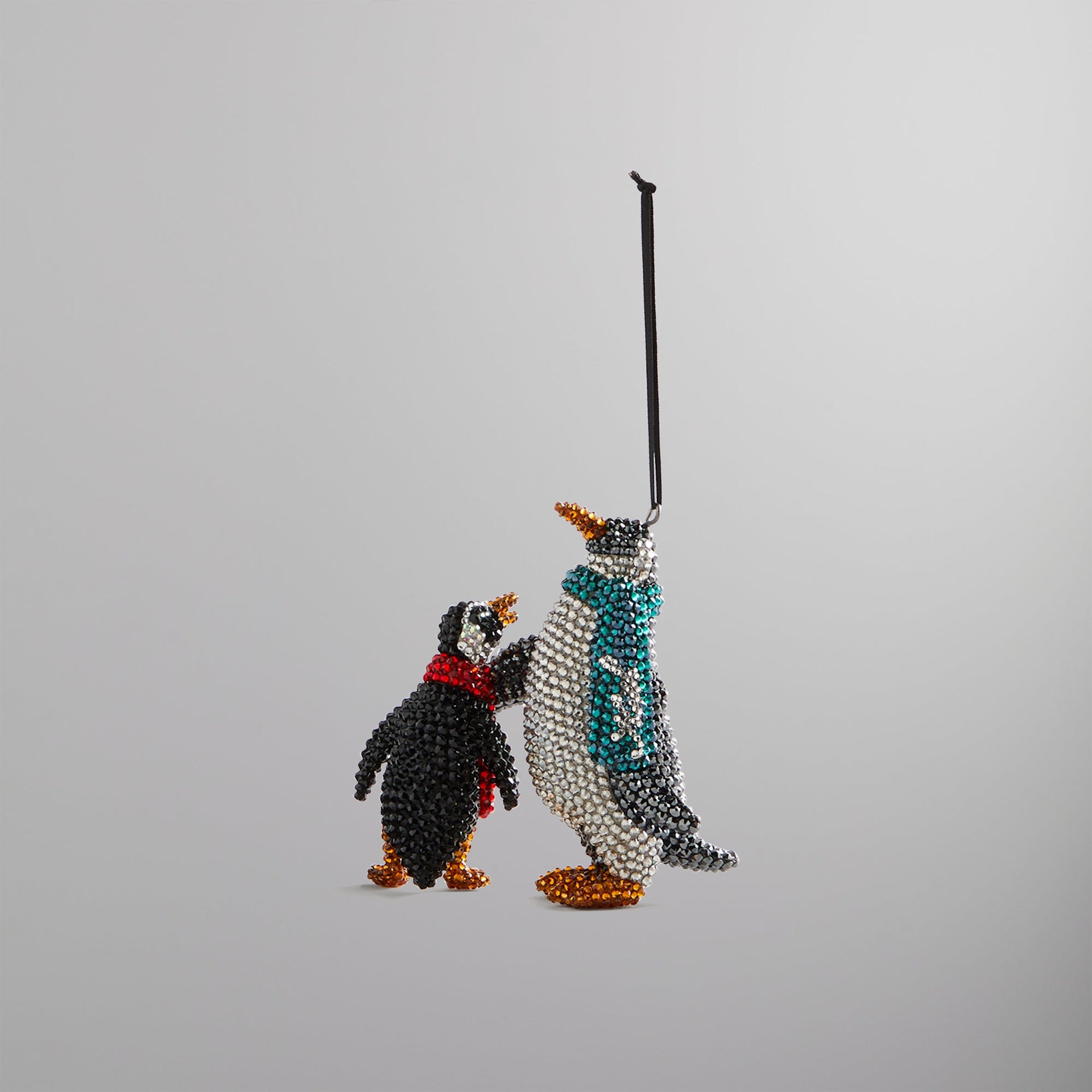 Kithmas Penguin with Swarovski® Crystals - Jet Hematite / Crystal Silver Shade PH