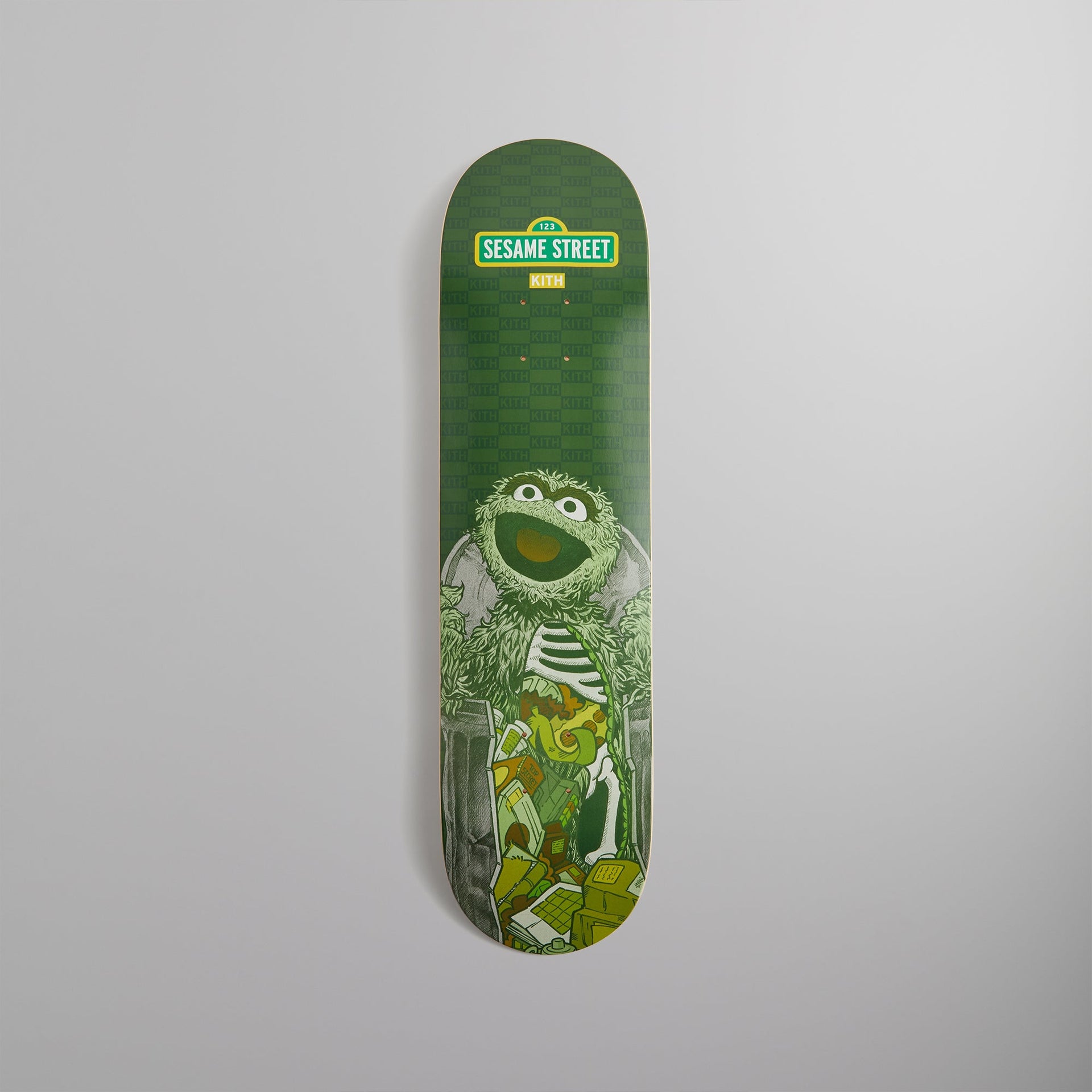 Kith for Sesame Street Skatedeck Xray Oscar the Grouch - Conifer