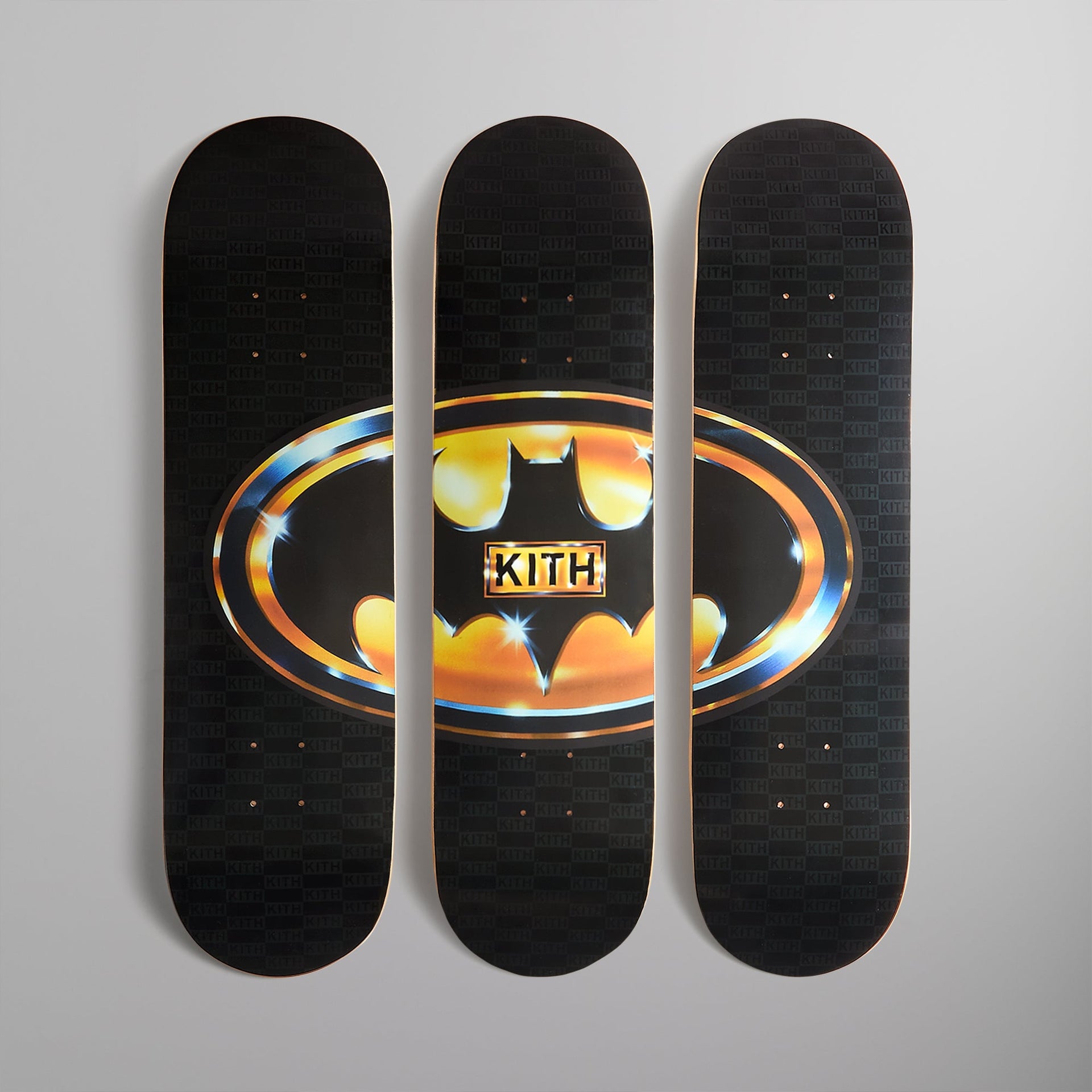 Batman | Kith 1989 Triptych Skatedeck Set - Black PH