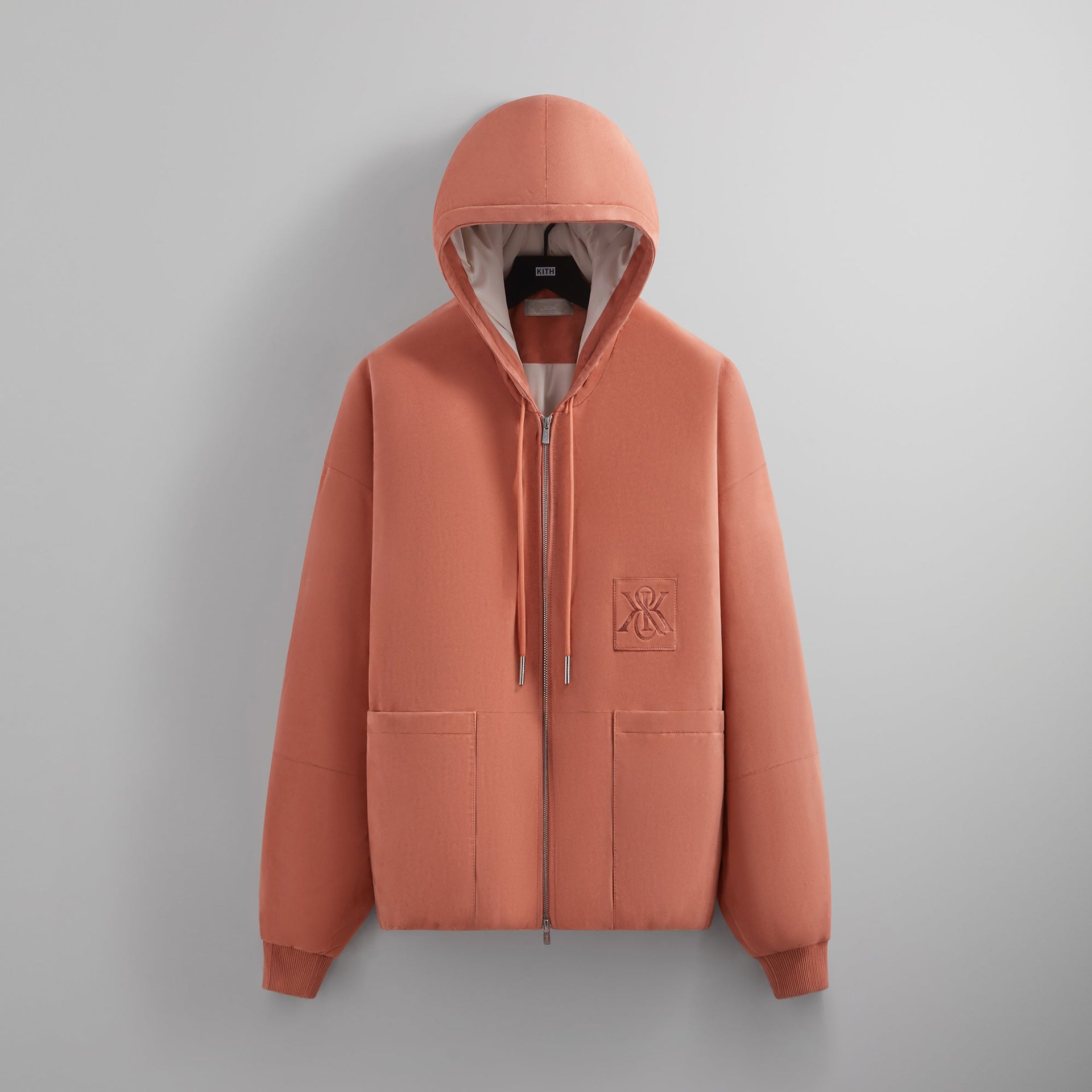 Kith Puffed Suede Jaysen Hoodie - Coho