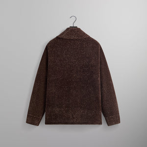 Kith Francis Chenille Shawl Collar Coat - Confection