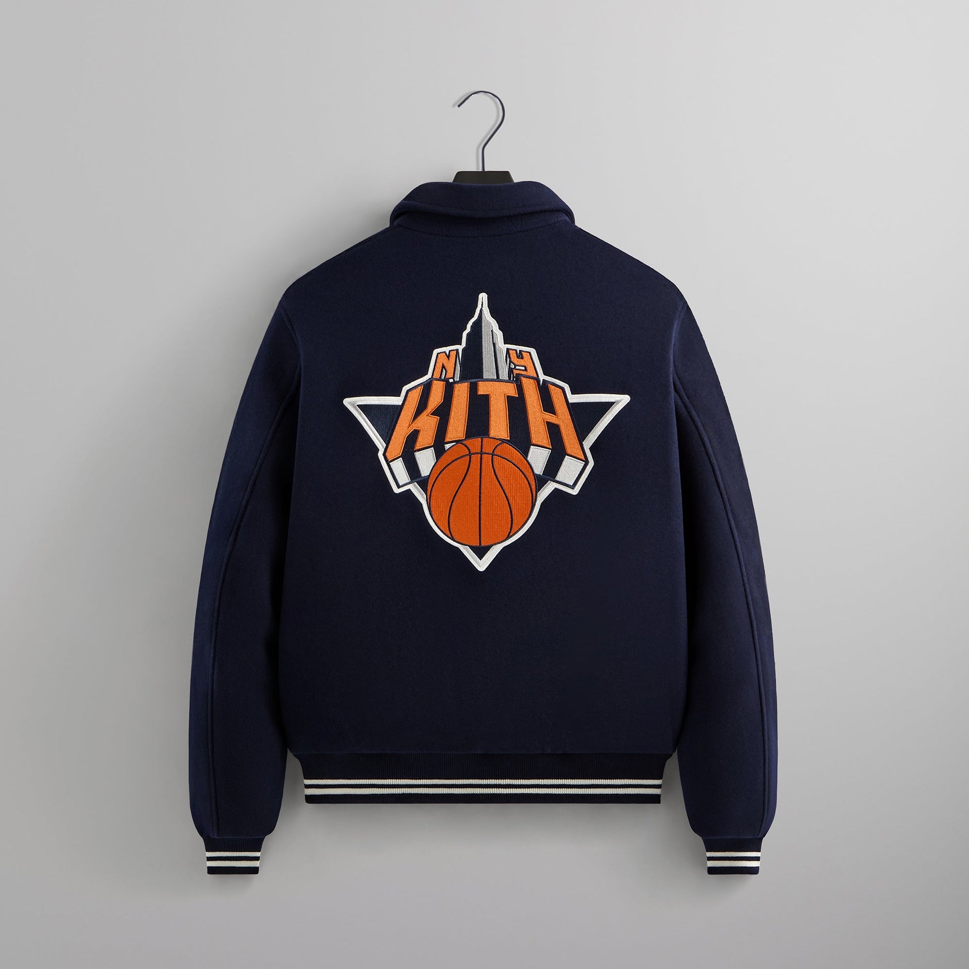 Kith for the New York Knicks Empire Wool Coaches Jacket - Nocturnal