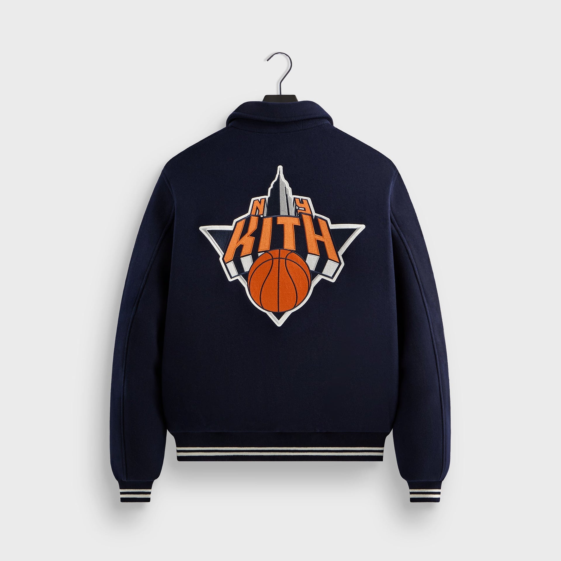 Kith for the New York Knicks Empire Wool Coaches Jacket - Nocturnal
