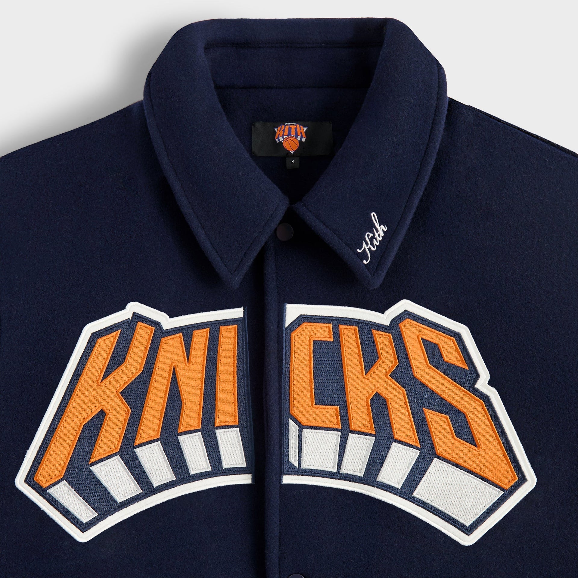 Kith for the New York Knicks Empire Wool Coaches Jacket - Nocturnal