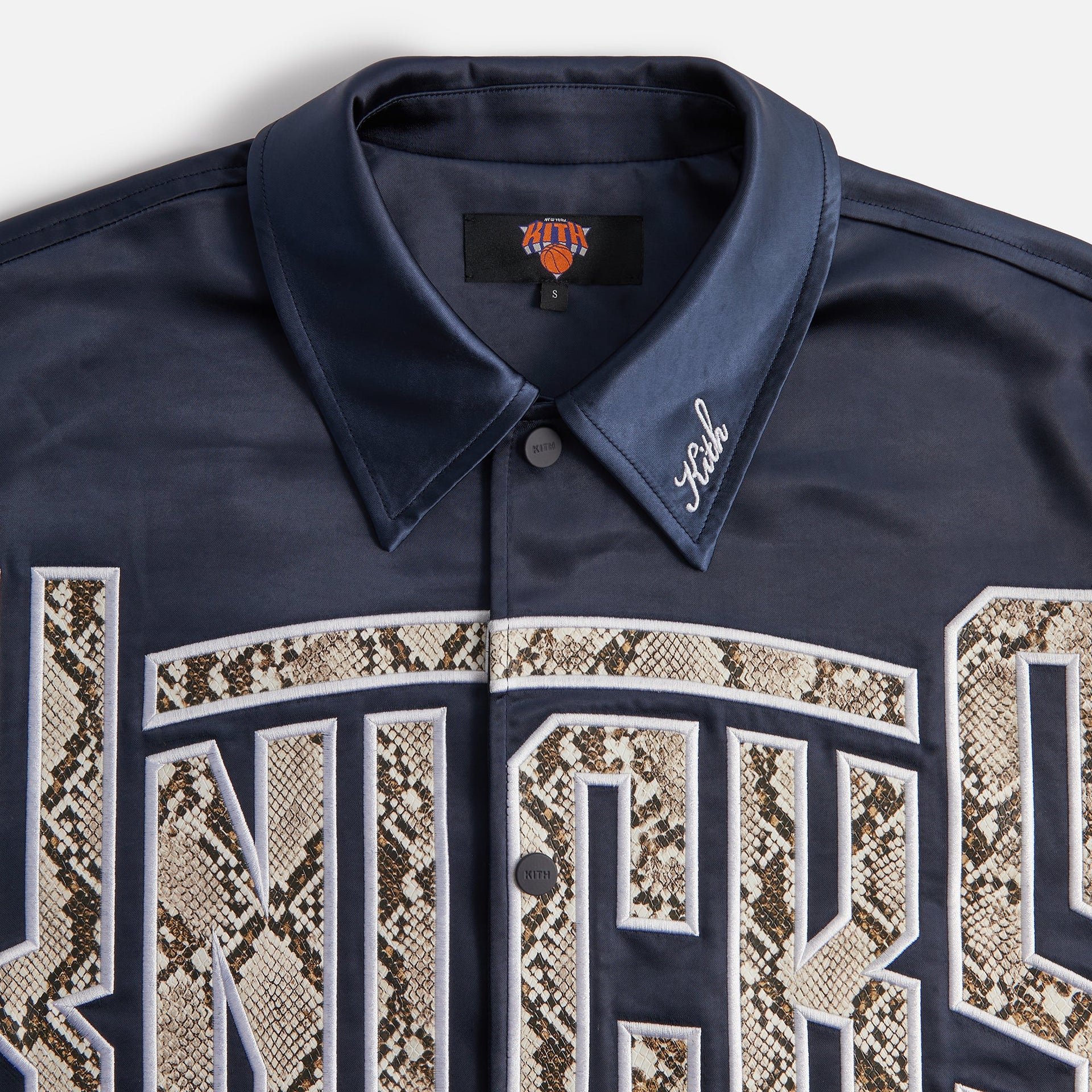 Kith for the New York Knicks Snap Front Coaches Jacket - Nocturnal