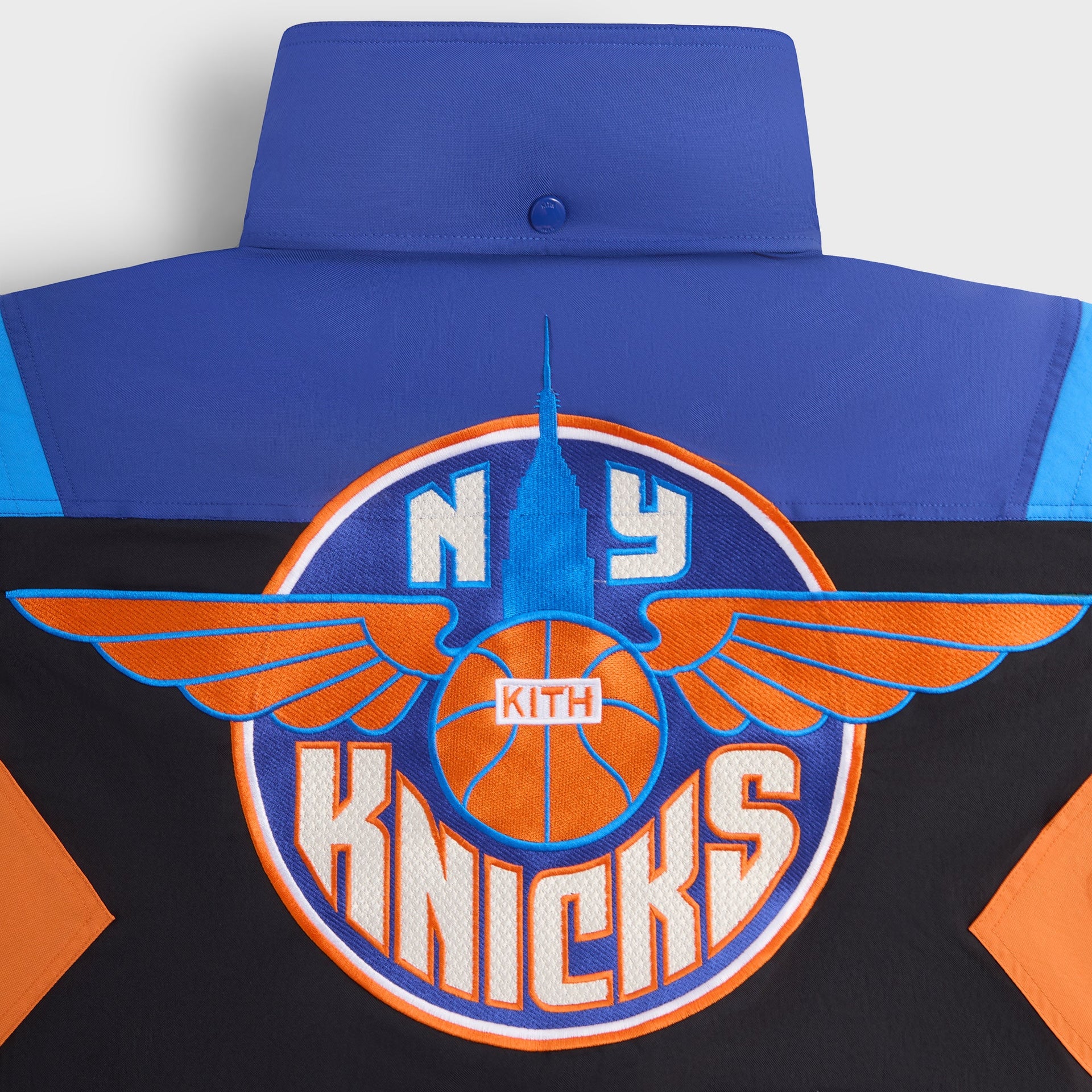 Kith for the New York Knicks Wings Quarter Zip Anorak - Black