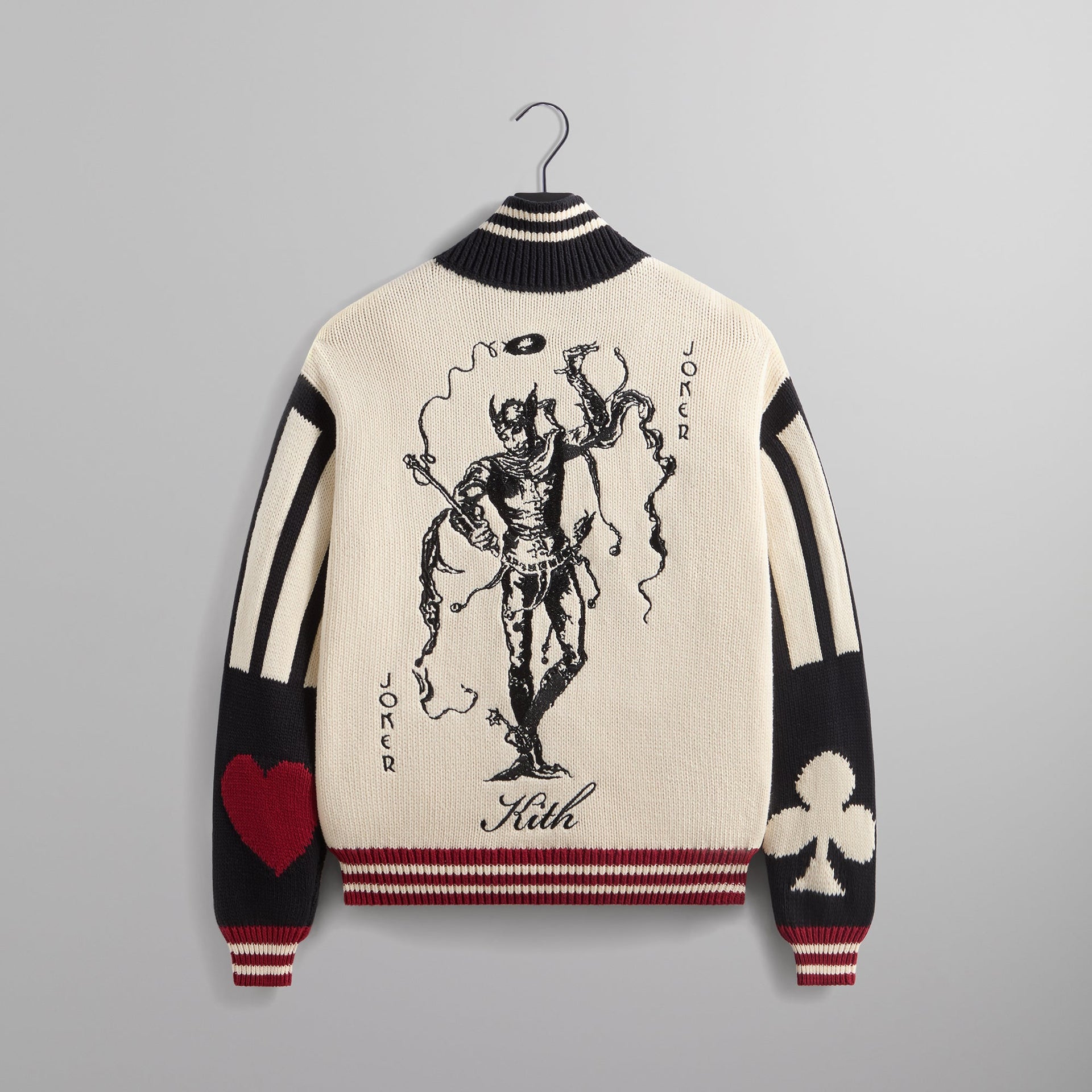 Batman | Kith Joker Wyona Full Zip Sweater - Sandrift