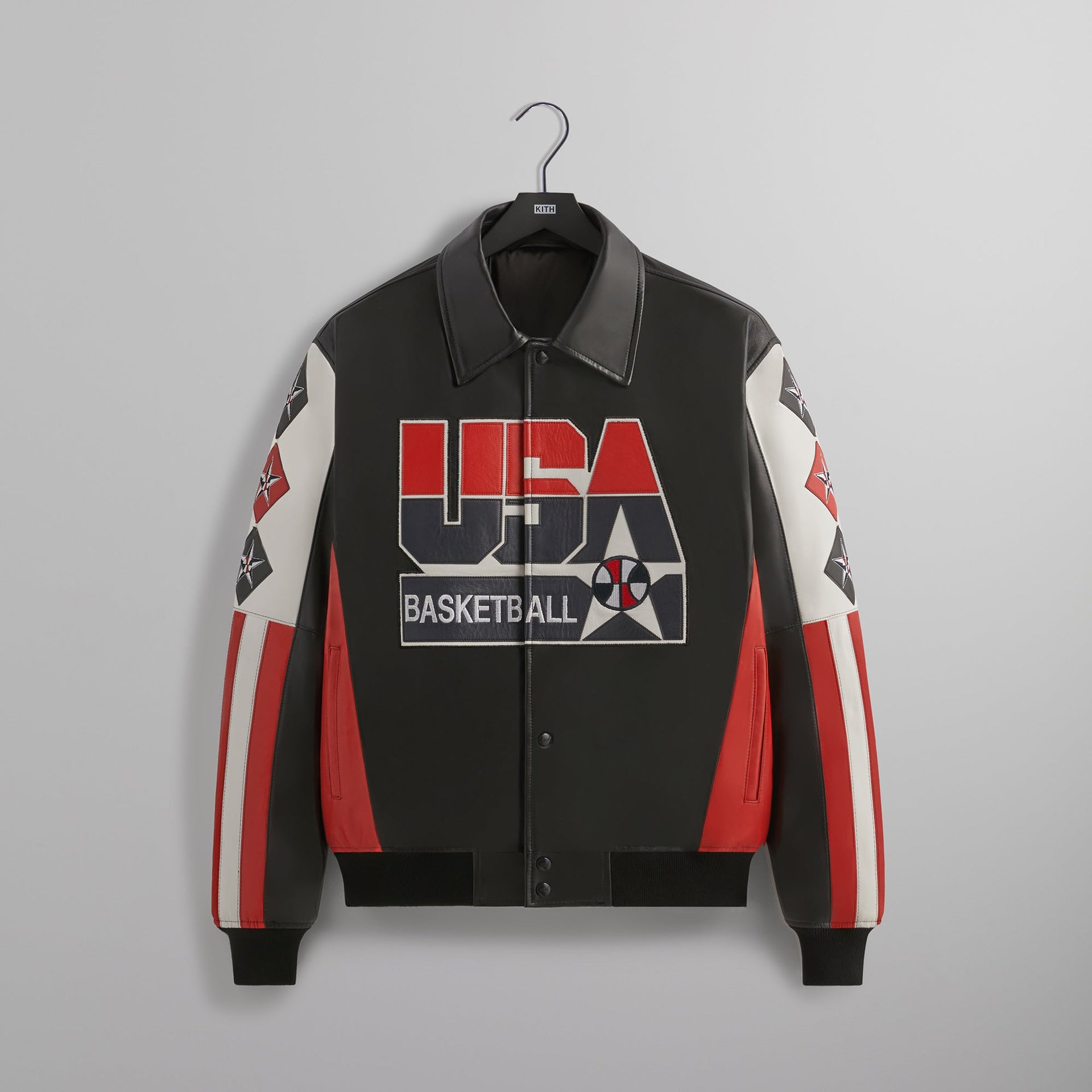 Kith for USA Basketball Leather Jacket - Black