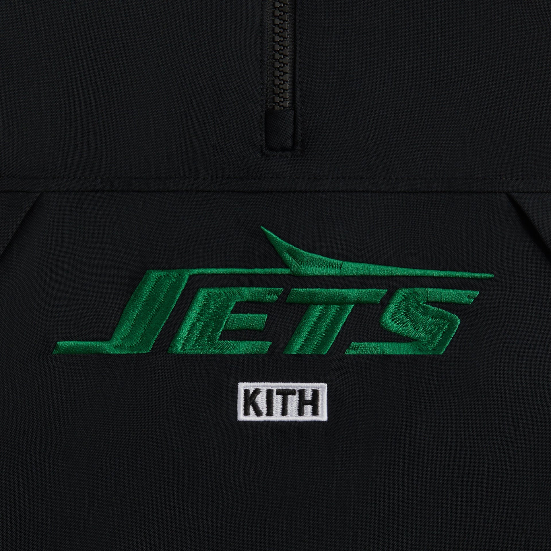 Kith & '47 for the NFL: Jets Quarter Zip Anorak With Hood - Black