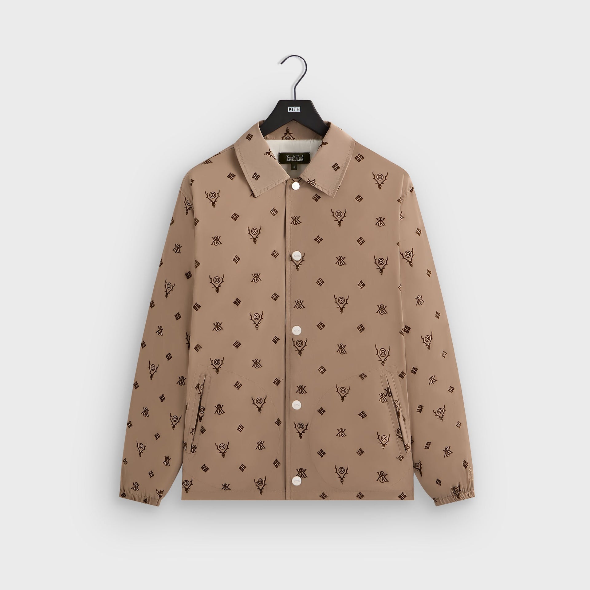 Kith & South2 West8 for Columbia Flocked Monogram Coaches Jacket - Hue