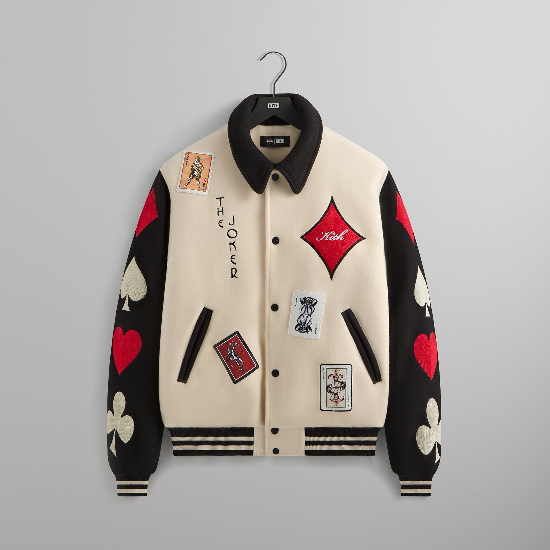 Batman | Kith Joker Wool Coaches Jacket - Sandrift PH