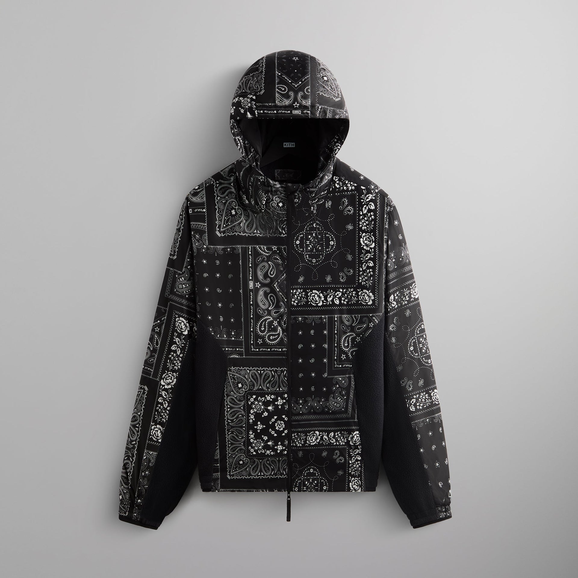 Kith Deconstructed Bandana Madison V Jacket - Black