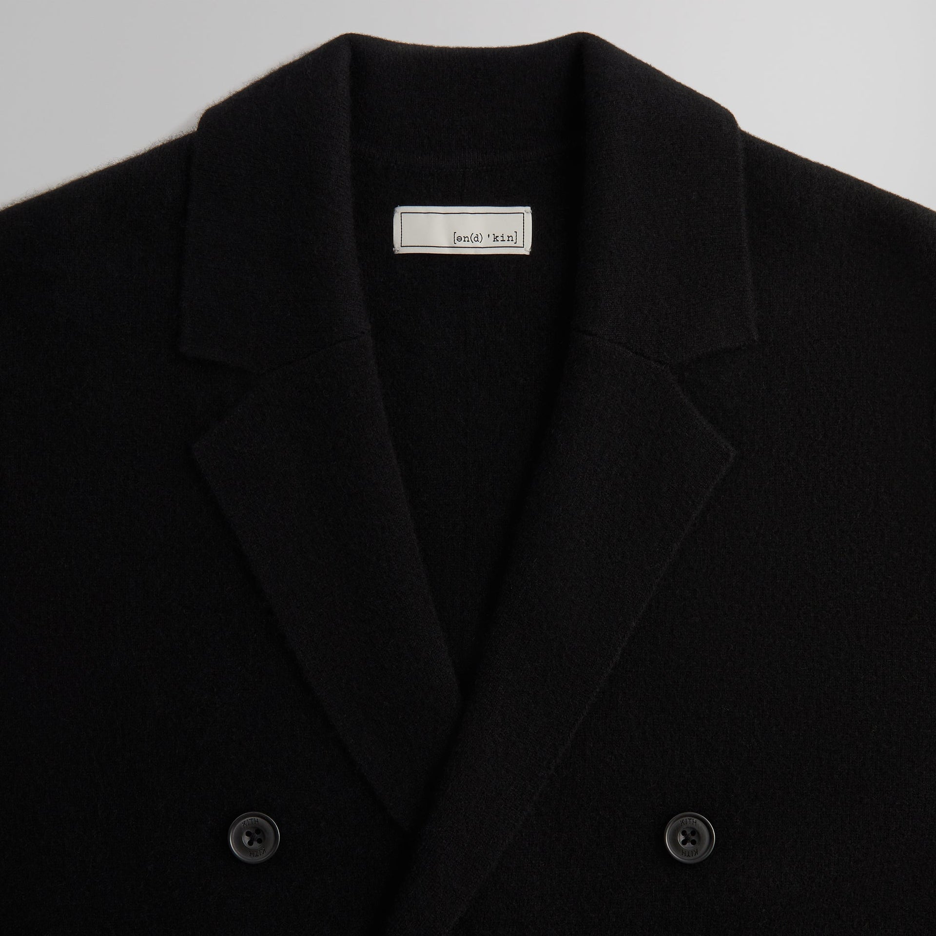 &Kin Cashmere Raya Double Breasted Blazer -Black