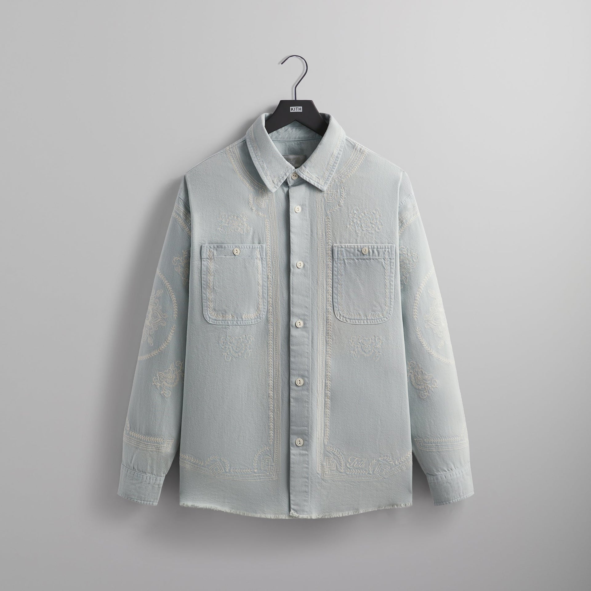 Kith Raw Hem Denim Apollo Shirt - Breath