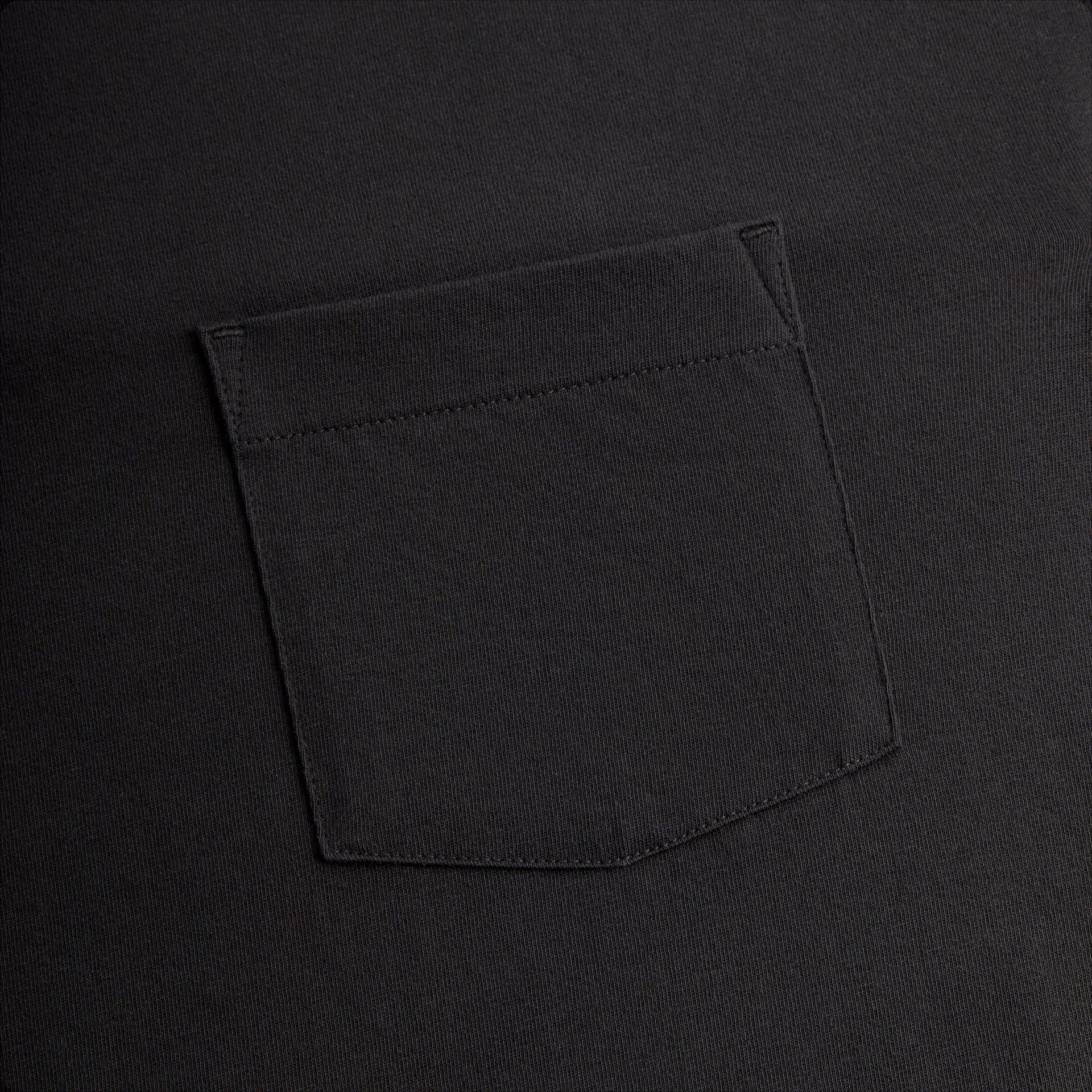 Kith Long Sleeve Leonard Pocket Tee in Black
