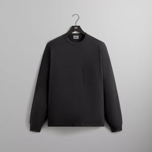 Kith Long Sleeve Leonard Pocket Tee - Black