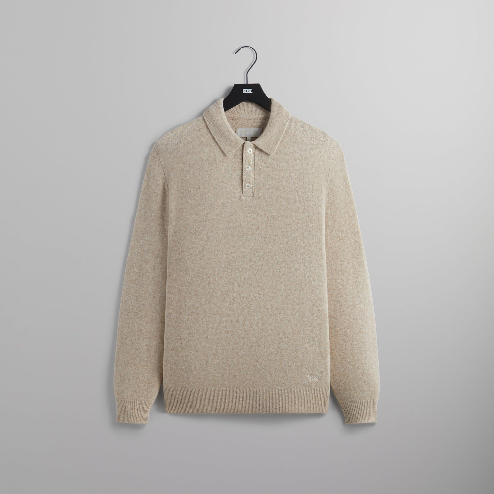 Kith Boucle Harmon Rugby Pullover Sweater - Carabiner Heather