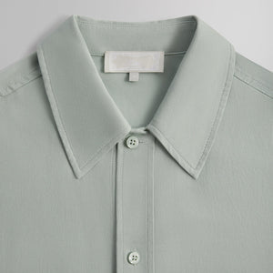 Kith Silk Cotton Boxy Collared Overshirt - Brine