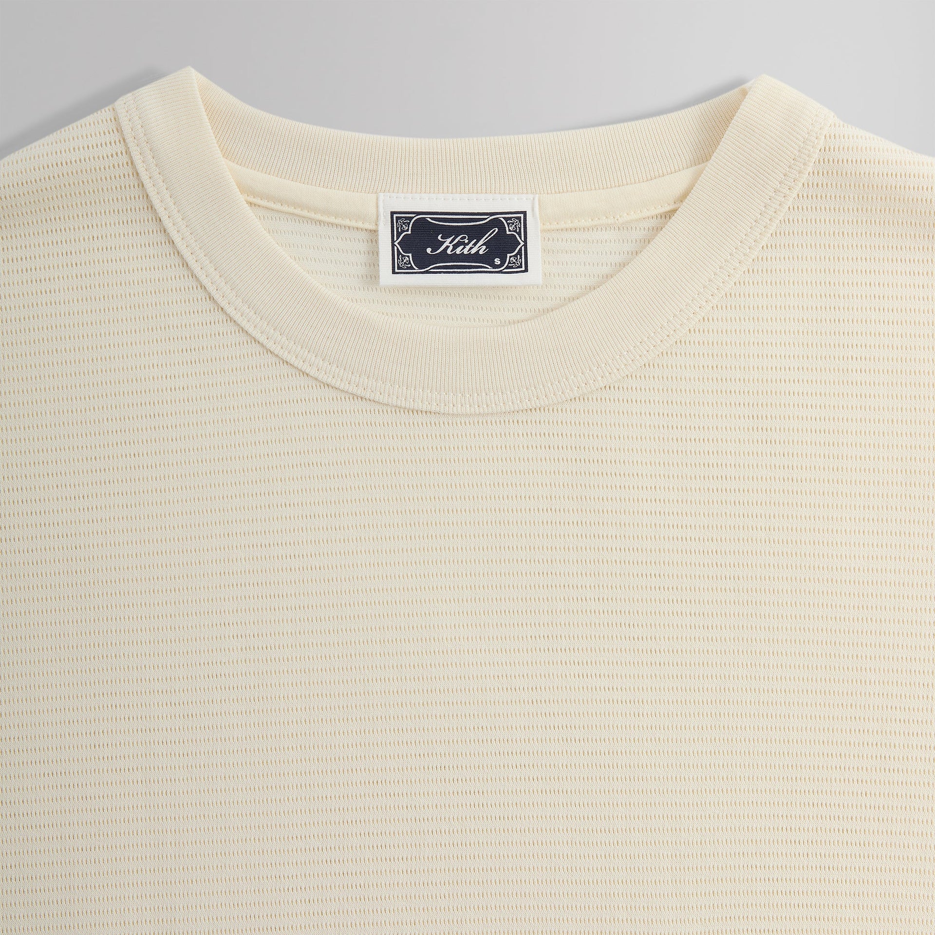 Kith Pointelle Mesh Leonard Pocket Tee - Sandrift