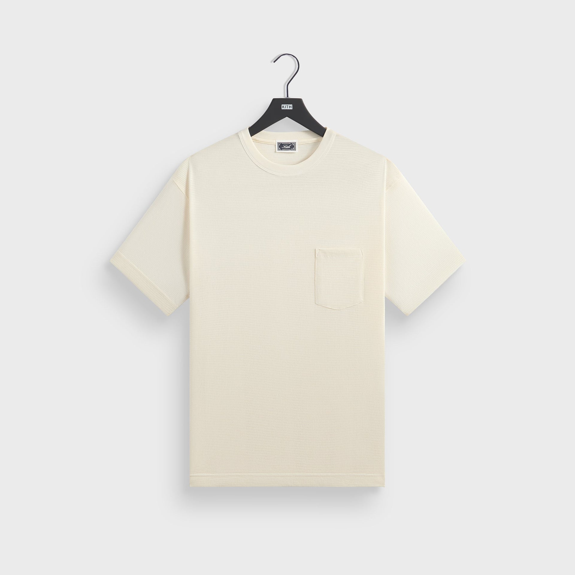 Kith Pointelle Mesh Leonard Pocket Tee - Sandrift