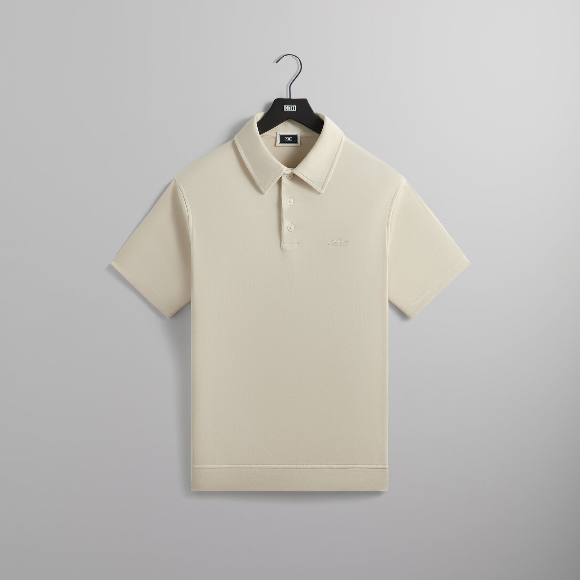 Kith Crystal Wash Interlock Graham Polo - Sandrift