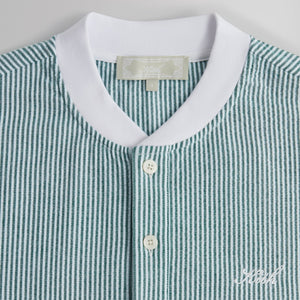 Kith Seersucker Pearson Henley Pullover - Conifer