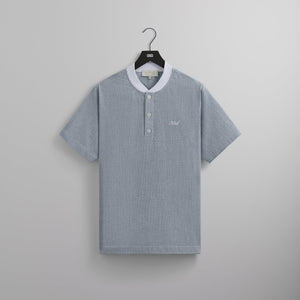 Kith Seersucker Pearson Henley Pullover - Nocturnal