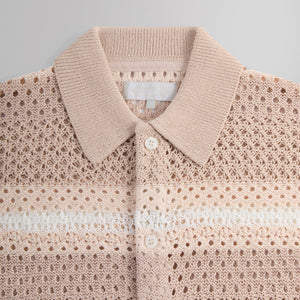 Kith Thompson Crochet Buttondown - Frosty Rose