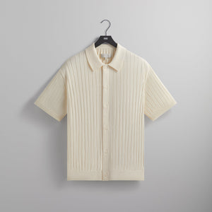 Kith Rhys Knit Stripe Buttondown - Sandrift