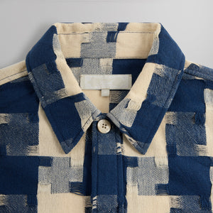 Kith Jumbo Houndstooth Overshirt - Cyanotype