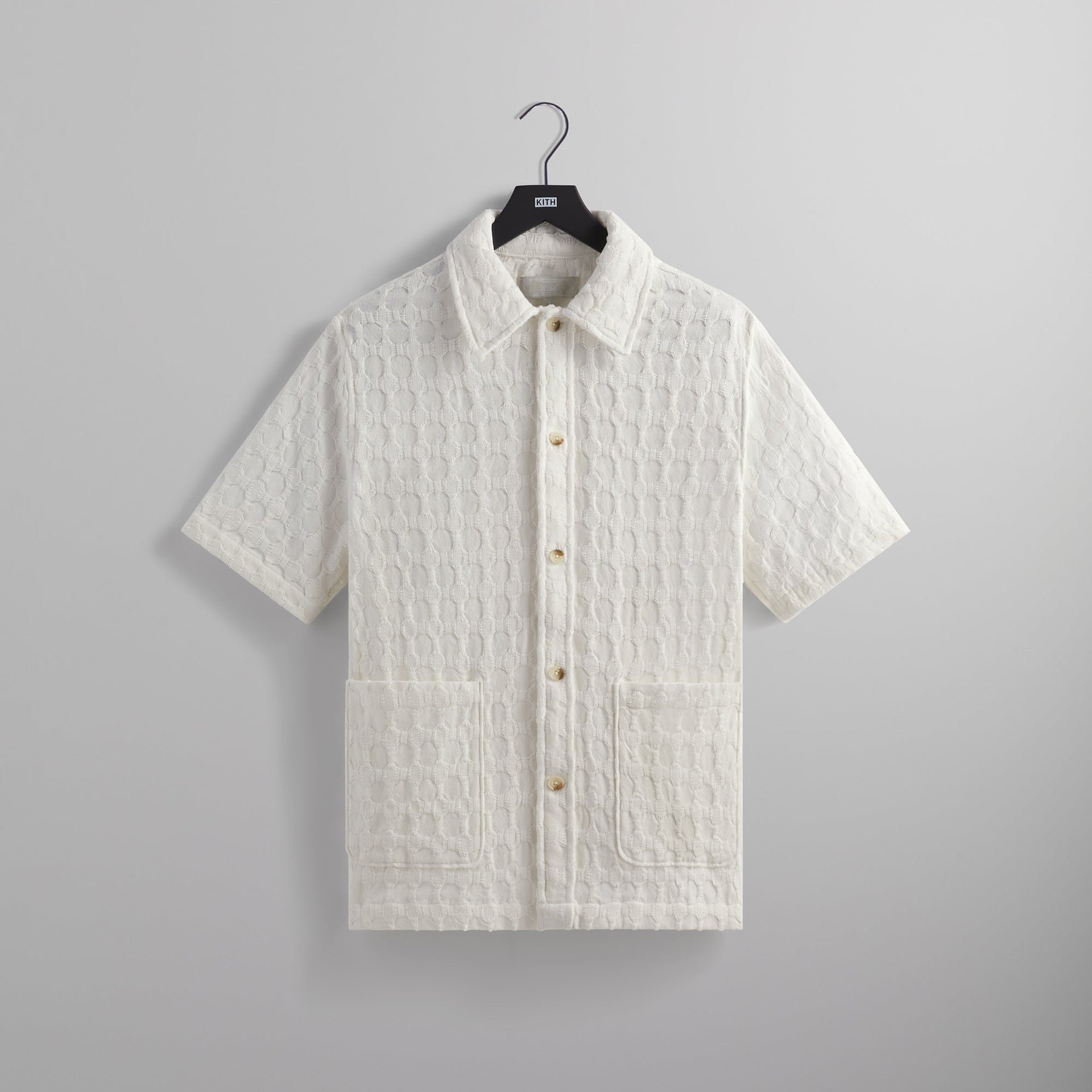 Kith Honeycomb Dobby Boxy Collared Overshirt - Skill