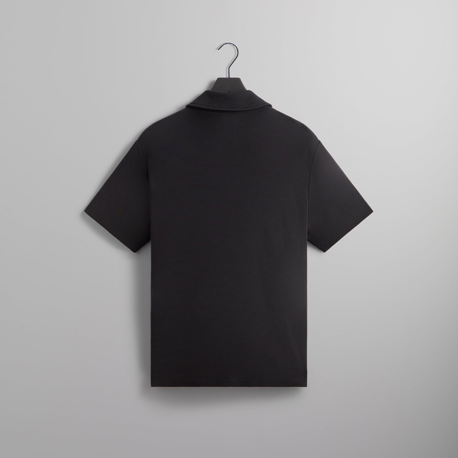 Kith Micro Waffle Drew Polo - Black