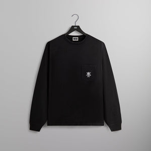 Kith Sueded Jersey Leonard Pocket Tee - Black