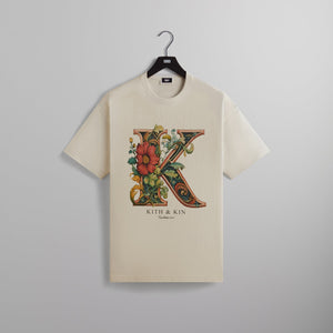 Kith Floral K Vintage Tee - Sandrift