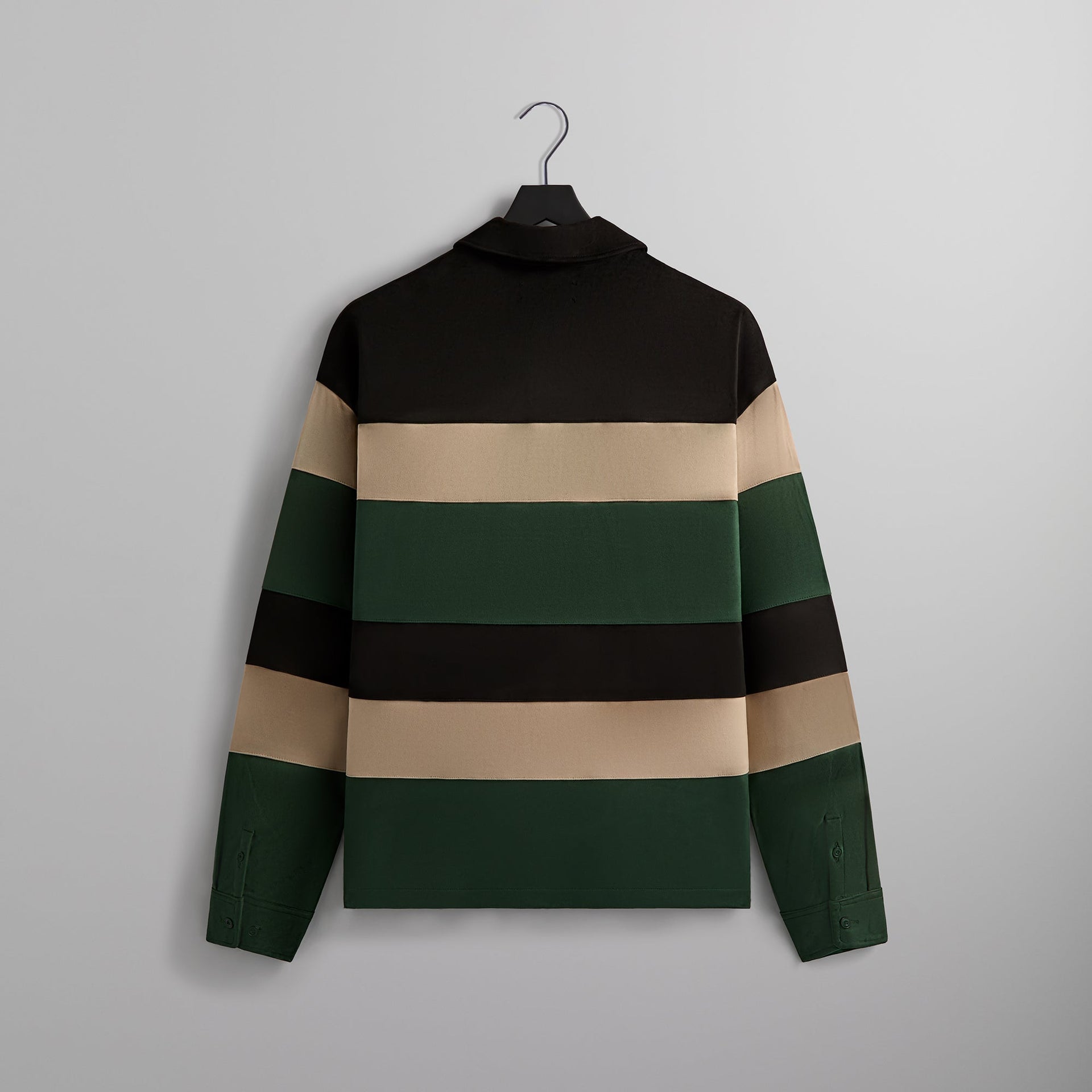 Kith Stripe Microsuede Tanner Pullover - Black