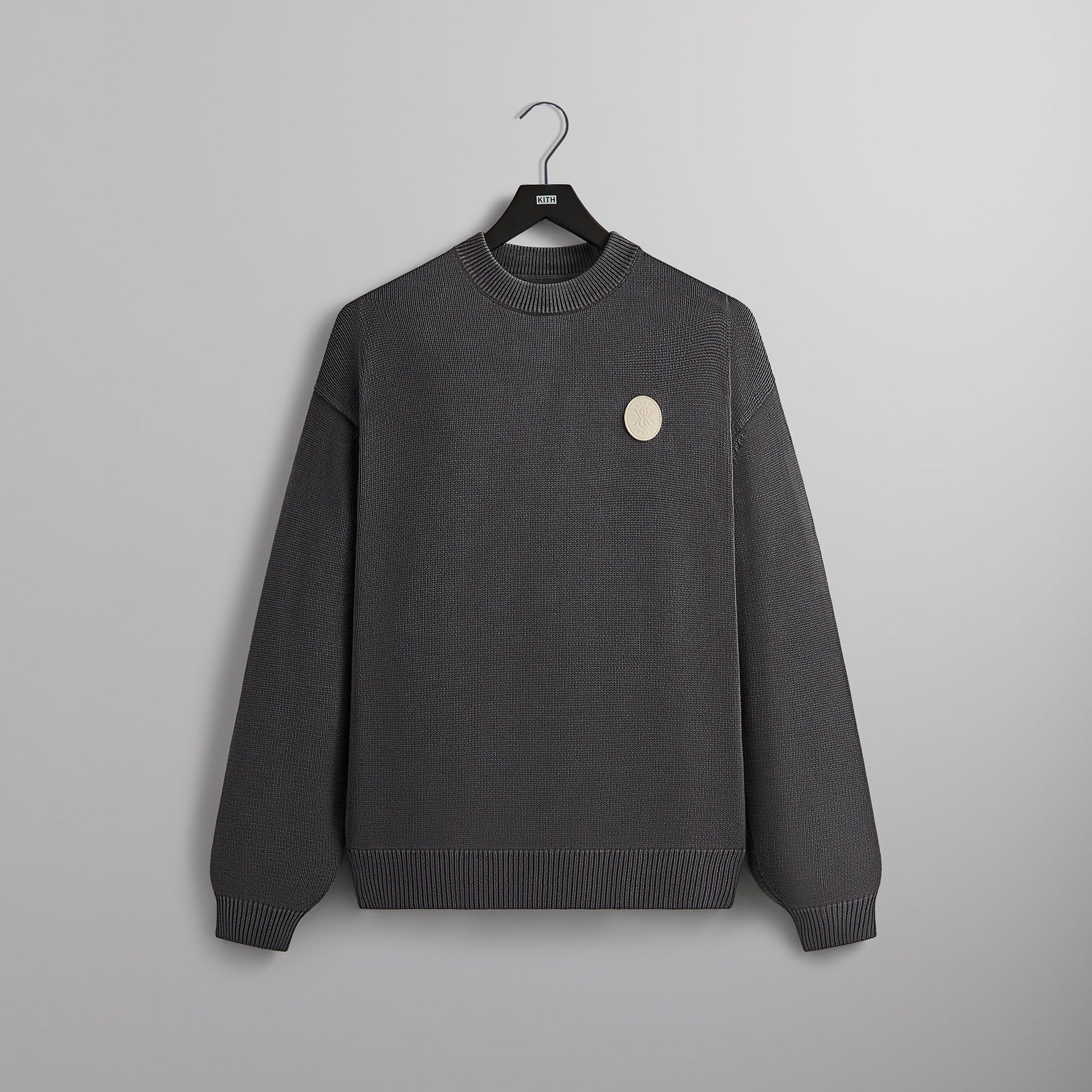 Kith Garment Dyed Lewis Sweater - Battleship