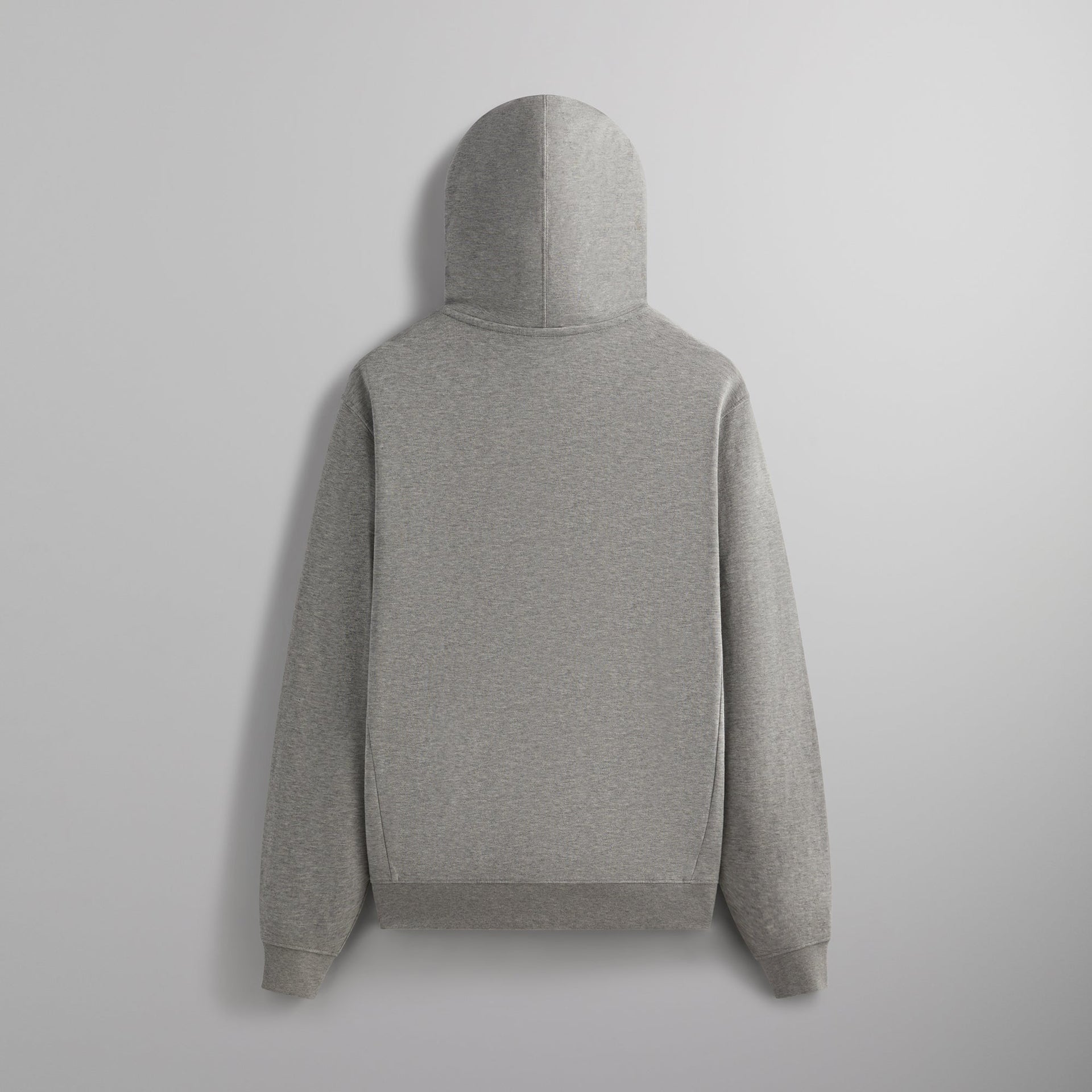 Kith Double Face Williams V Full Zip Hoodie - Mid Heather Grey