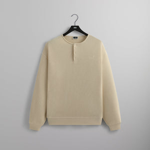 Kith Micro Waffle Colby Pullover - Sandrift