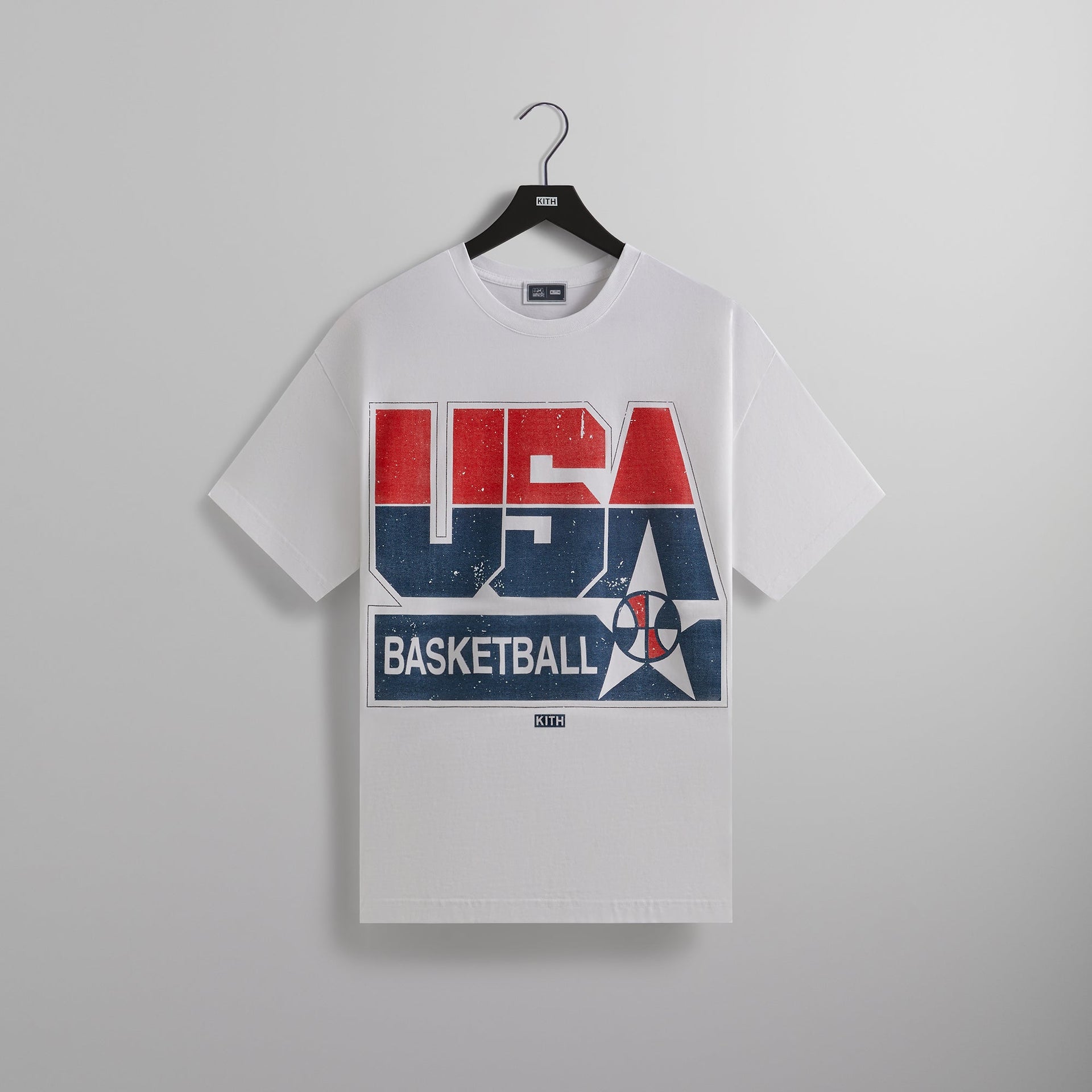 Kith for USA Basketball Champions Vintage Tee - White