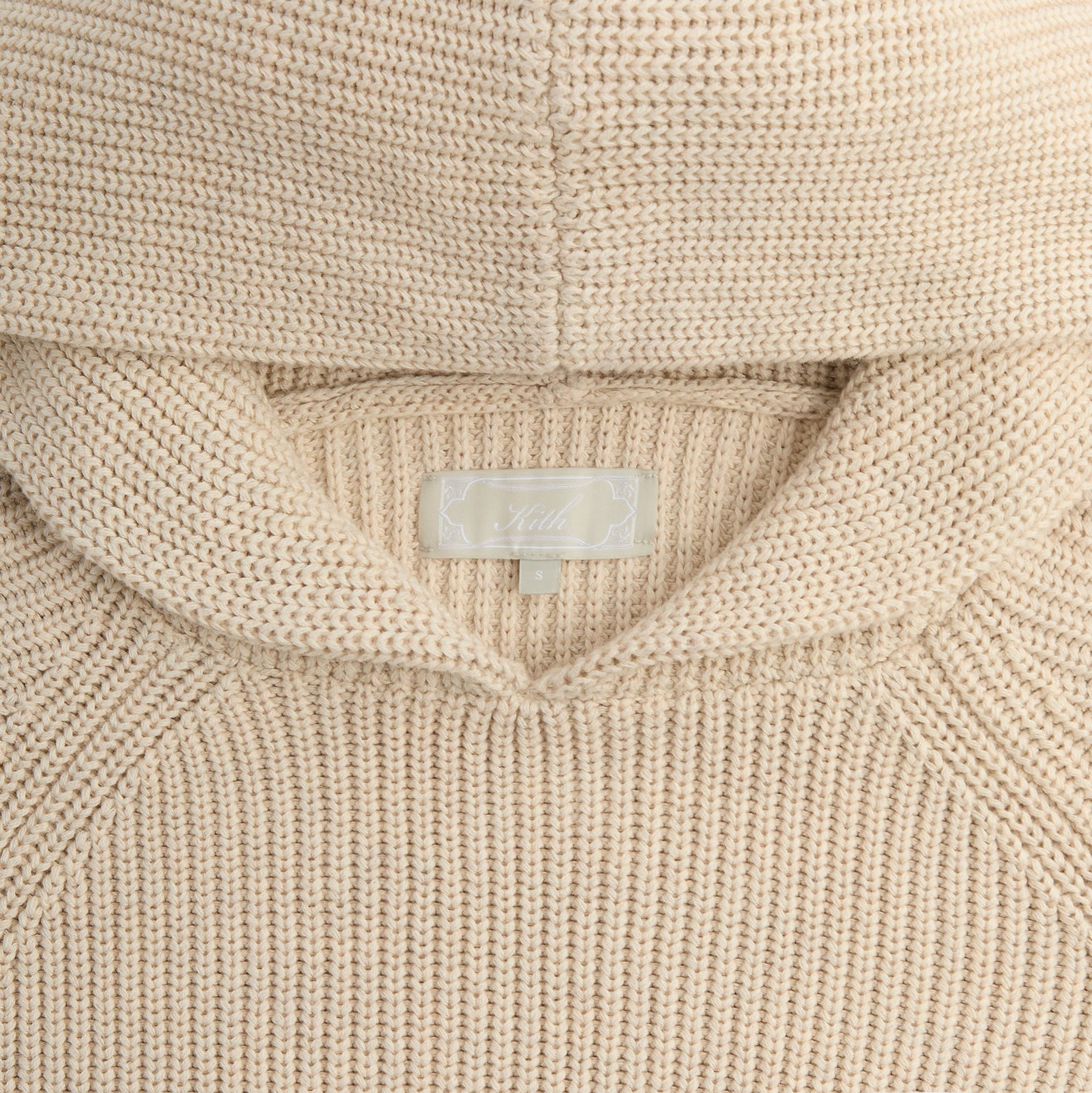 Kith Knit Miles Hoodie - Sandy Heather