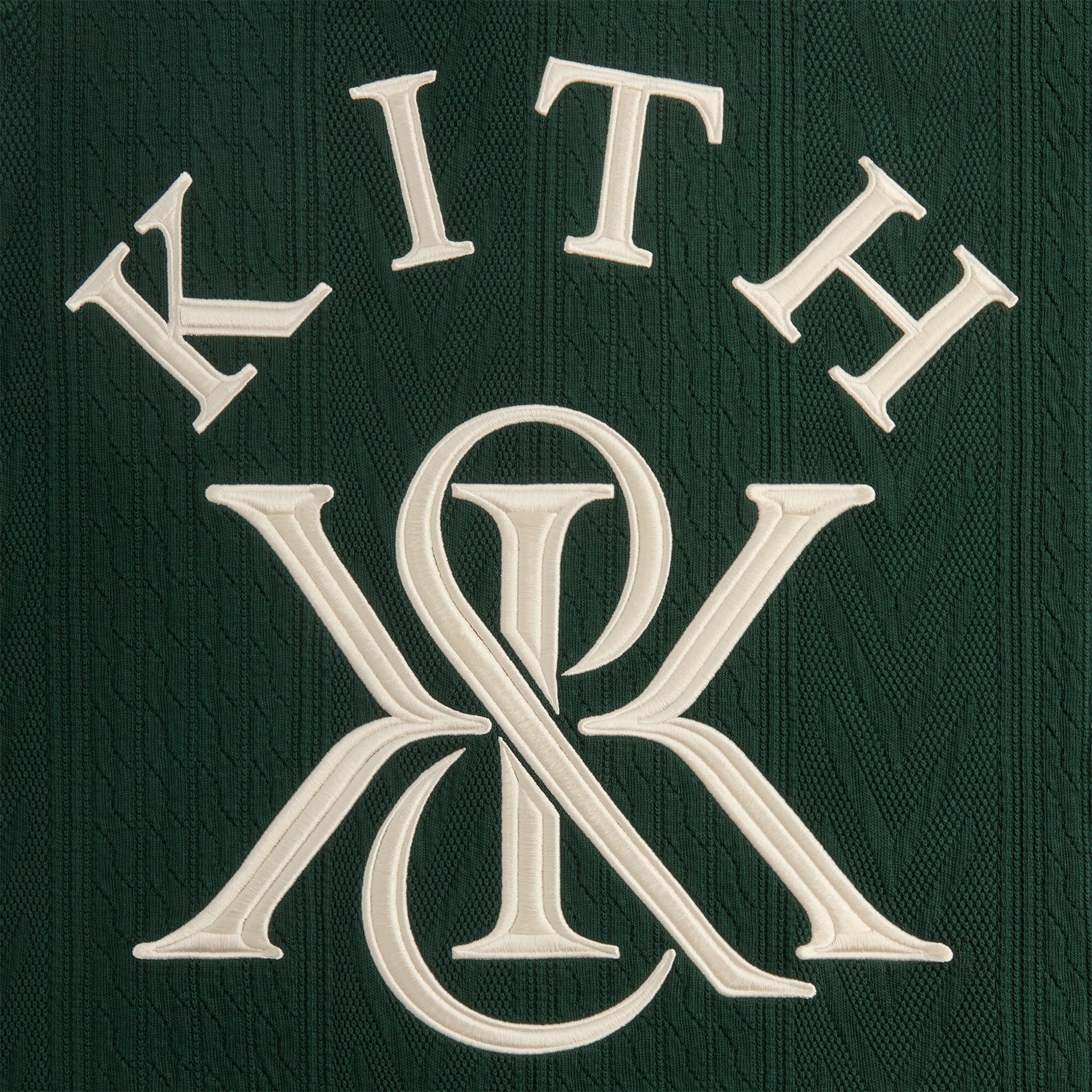 Kith Cable Fleece Quarter Zip - Stadium