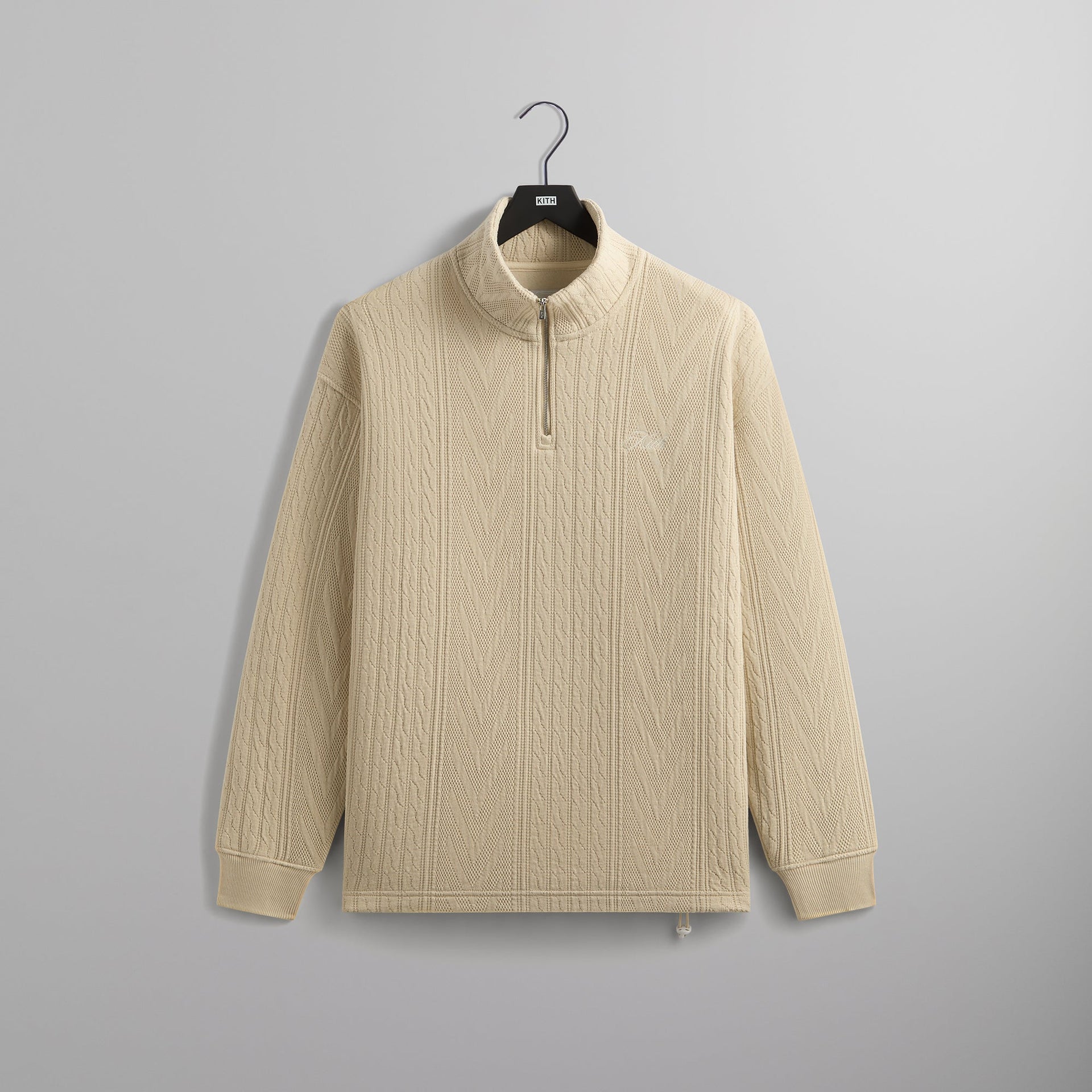 Kith Cable Fleece Quarter Zip - Arete