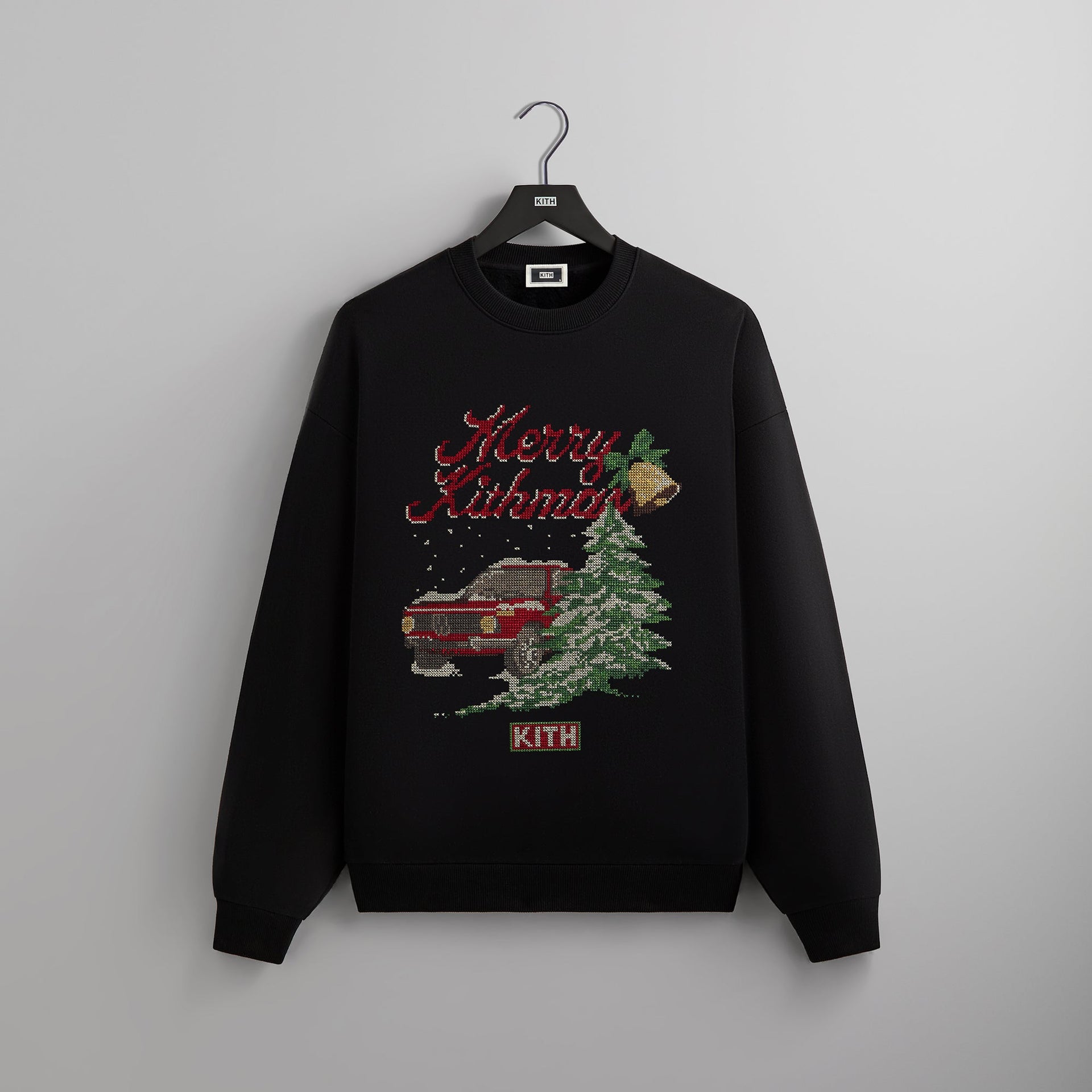 Kithmas Needlepoint Nelson Crewneck - Black