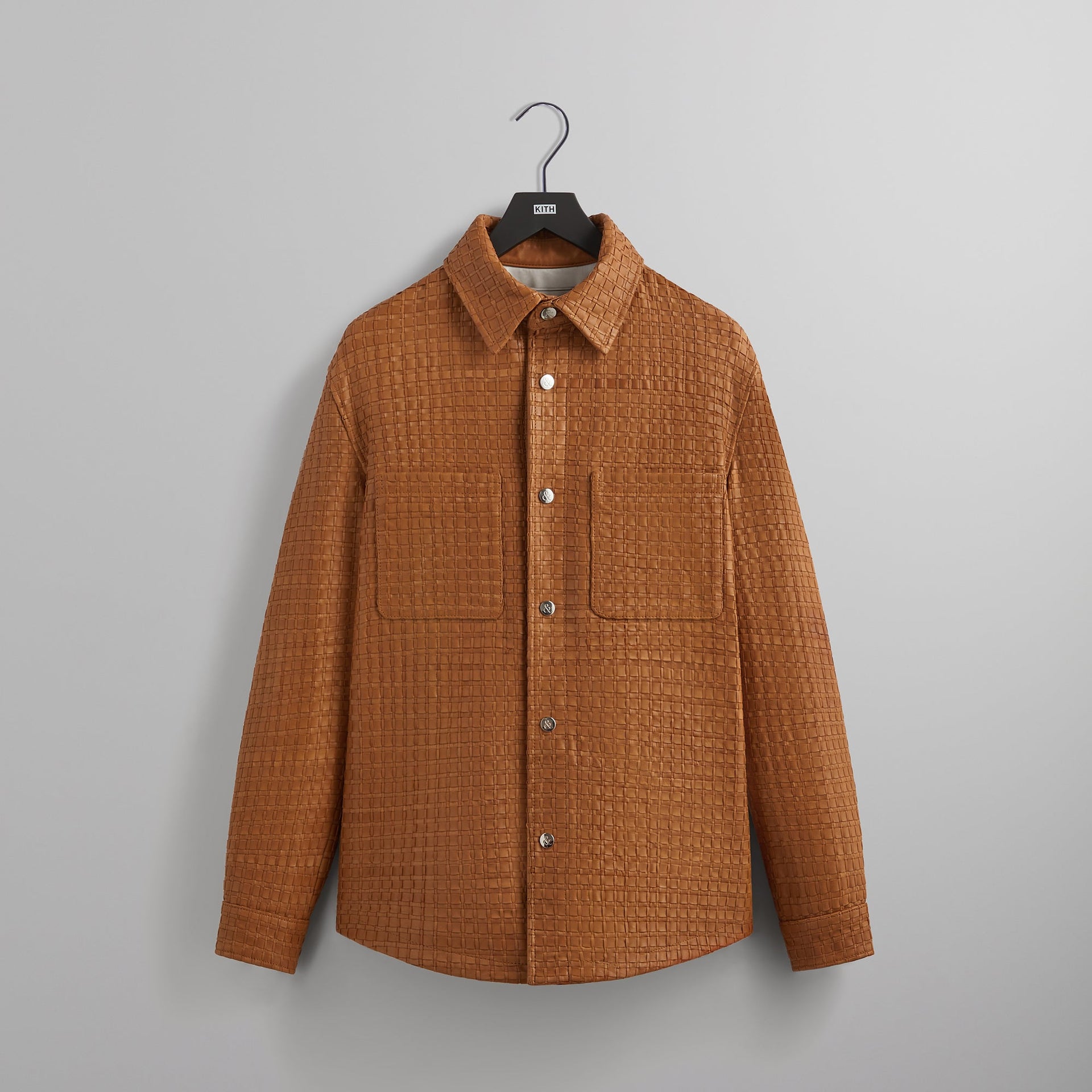 &Kin Woven Leather Apollo II Shirt - Tool